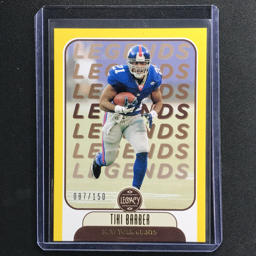 2021 Legacy Tiki Barber Legends Yellow 87/150
