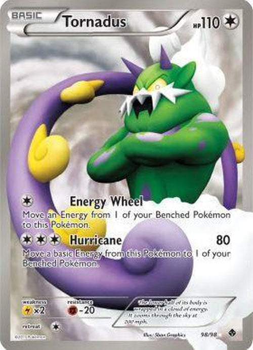 Tornadus - 98/98 - Ultra Rare-Cherry Collectables