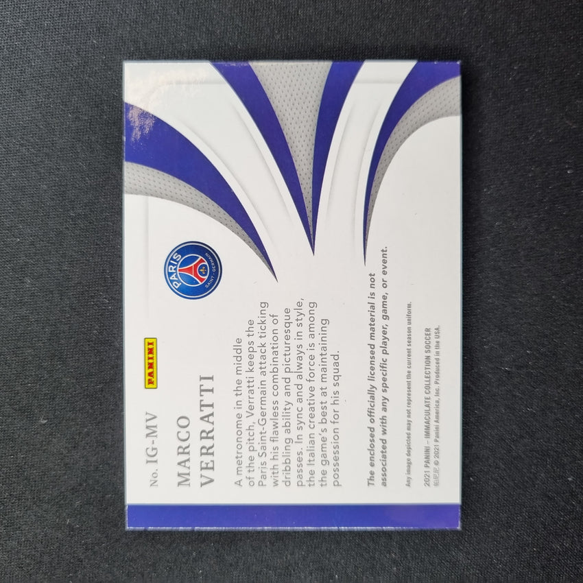 2021 Immaculate Marco Verratti In The Game Patches Sapphire 24/25