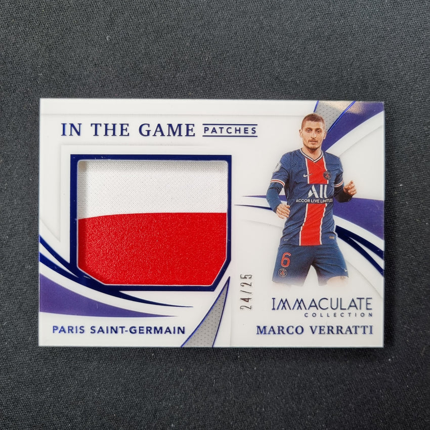 2021 Immaculate Marco Verratti In The Game Patches Sapphire 24/25