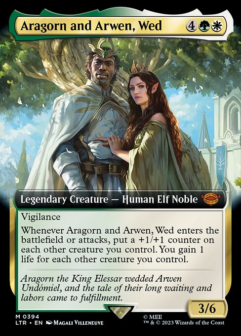 EXTENDED Aragorn and Arwen, Wed #394  - Mythic Lord of the Rings: Tales of Middle-Earth