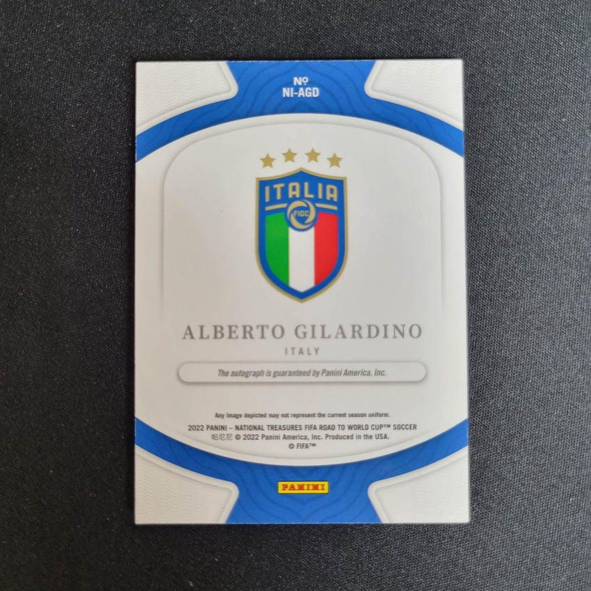 2022 National Treasures World Cup Qatar Alberto Gilardino Archives Ink Auto 1/49