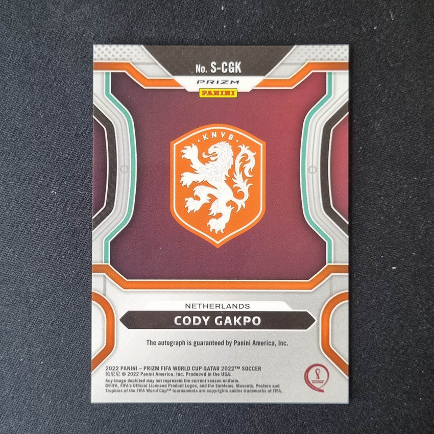 2022 Prizm Fifa World Cup Qatar Cody Gakpo Rookie Breakaway Signatures Auto No Cgk