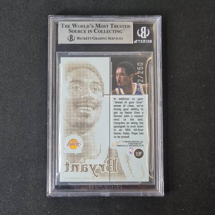 1998-99 Skybox Kobe Bryant Molten Metal Fusion Titanium 42/250 BGS 9