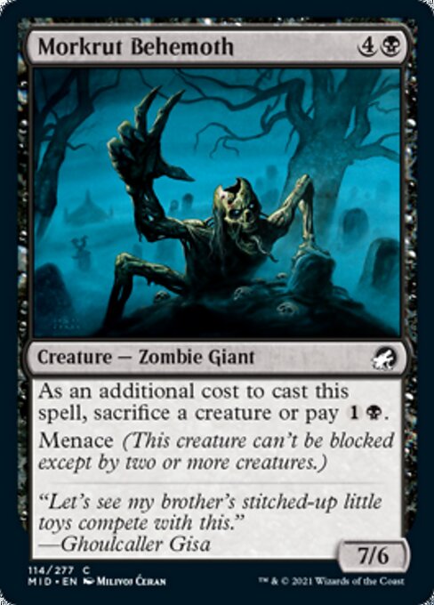 114Morkrut Behemoth 114/277 Common - Midnight Hunt