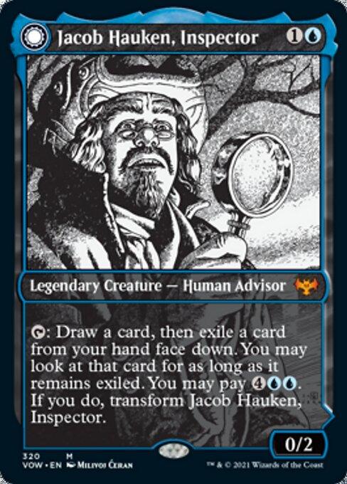 Foil Showcase Jacob Hauken Inspector // Haukens Insight - No 320 Mythic Crimson Vow