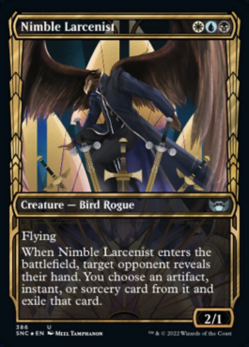GILDED FOIL Nimble Larcenist  #386 - Streets of New Capenna