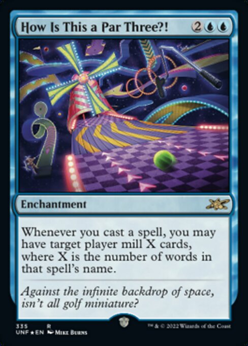 GALAXY FOIL How Is This a Par Three?! #335 - Rare Unfinity