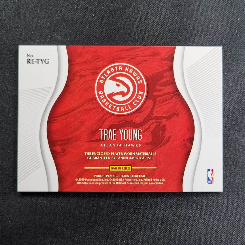 2018-19 Status Trae Young Rookie Essentials Jersey No Tyg