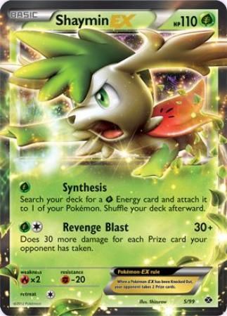 Shaymin EX - 5/99 - Ultra Rare - Next Destinies-Cherry Collectables