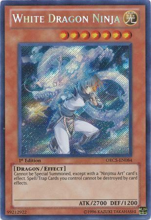White Dragon Ninja - ORCS-EN084 - Secret Rare 1st Edition-Cherry Collectables