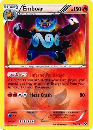 Emboar - 100/99 - Ultra Rare - Next Destinies-Cherry Collectables