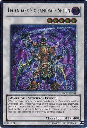 Ultimate Rare - Legendary Six Samurai - Shi En - STOR-EN041 1st Edition-Cherry Collectables