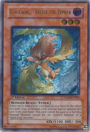 Ultimate Rare Blackwing - Breeze The Zephyr - Tshd-en003 - 1st Edition