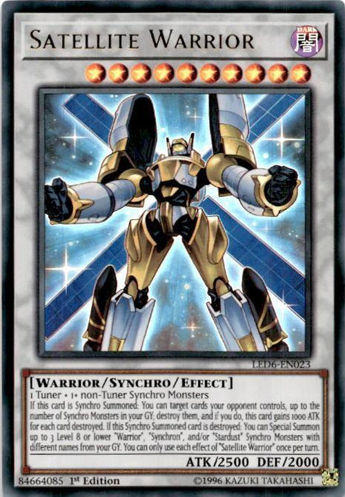 satellite yugioh card Satellite Warrior - Led6-en023