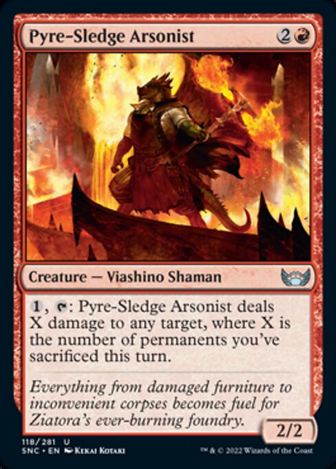 Pyre-Sledge Arsonist 118/281 - Uncommon   Streets of New Capenna