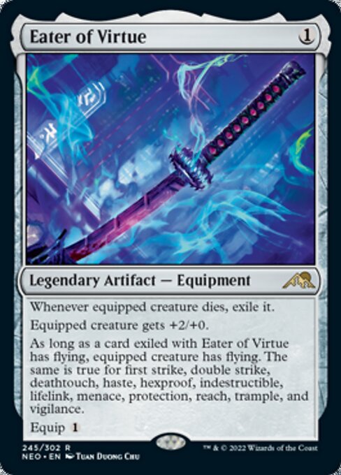 Eater of Virtue 245/302 -  Kamigawa Neon Dynasty RARE
