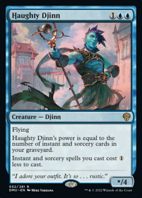 Haughty Djinn - 52 /281 - Rare - FOIL 