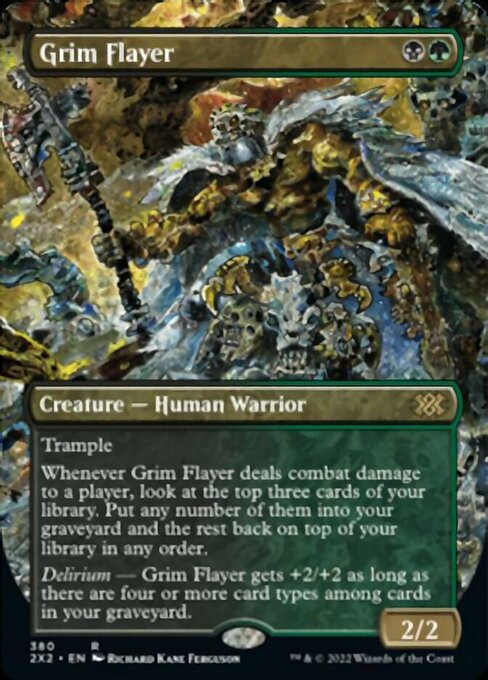 BORDERLESS Grim Flayer 380# - Rare Double Masters 2022