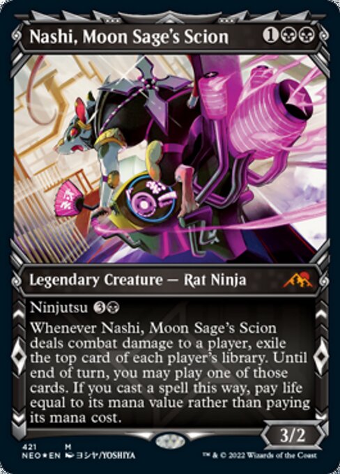 ETCHEDNashi, Moon Sage's Scion 421 -  Kamigawa Neon Dynasty