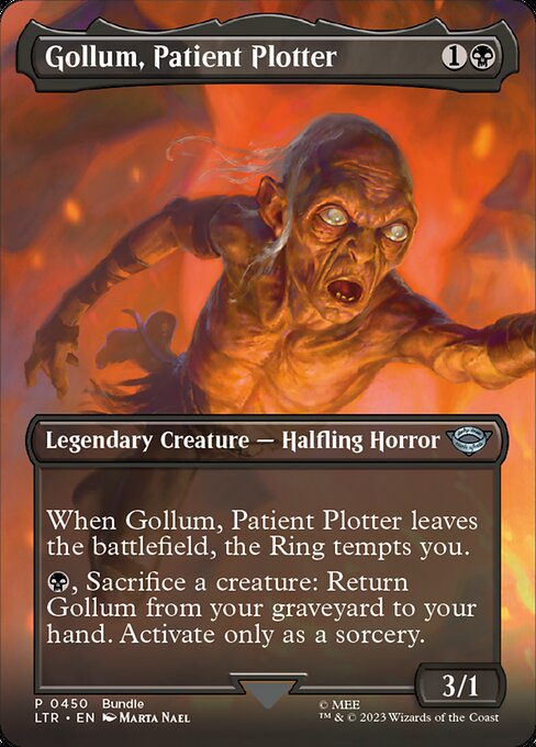 BORDERLESS Gollum, Patient Plotter #450  - Uncommon Lord of the Rings: Tales of Middle-Earth