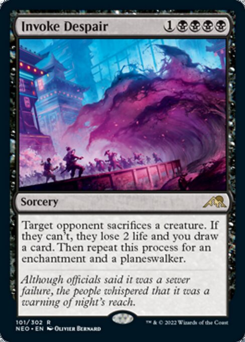 Invoke Despair 101/302 -  Kamigawa Neon Dynasty RARE