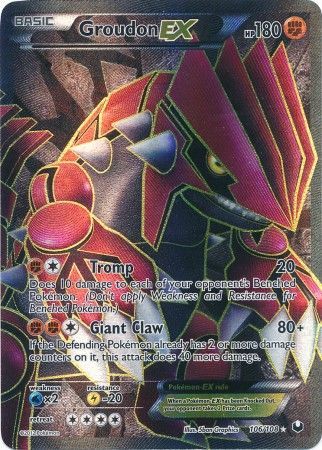 Groudon EX - 106/108 - Full Art Ultra Rare - Dark Explorers-Cherry Collectables