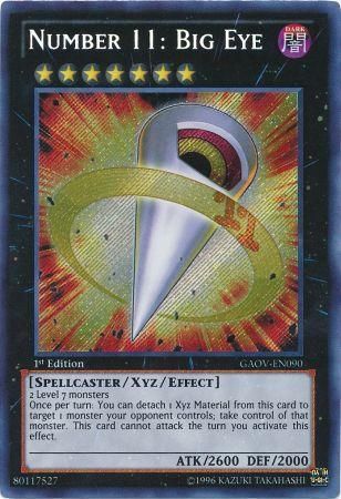 Number 11 Big Eye - GAOV-EN090 - Secret Rare 1st Edition-Cherry Collectables