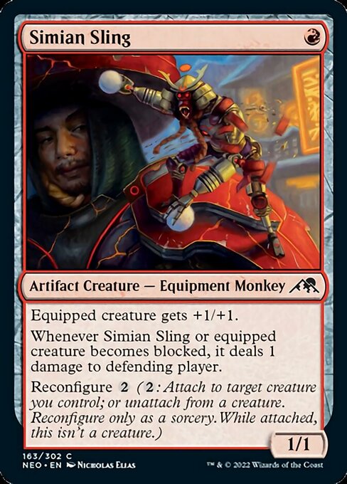 Simian Sling 163/302 -  Kamigawa Neon Dynasty CONNN