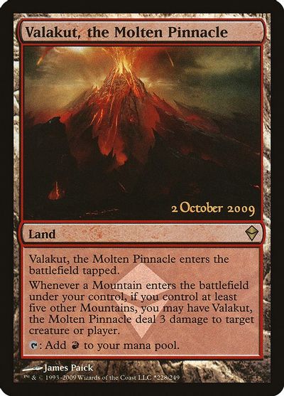 Moderately Played - Valakut The Molten Pinnacle 228/249 - Zendikar Prerelease Promo