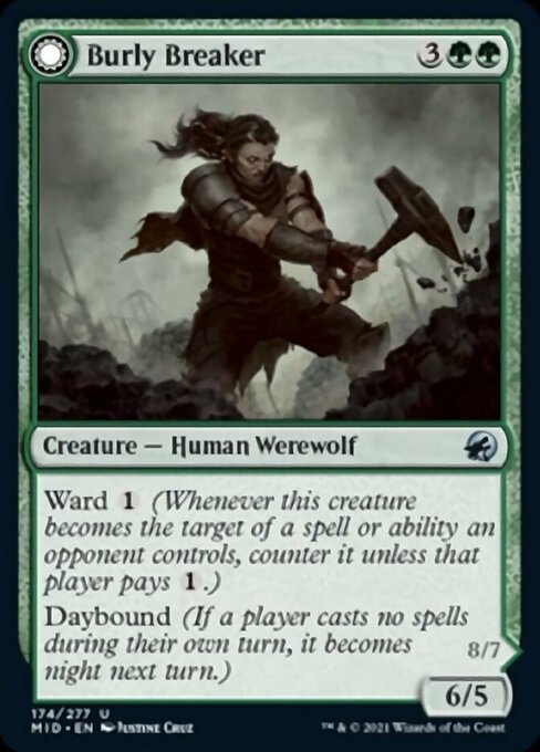 174Burly Breaker // Dire-Strain Demolisher 174/277 Uncommon - Midnight Hunt