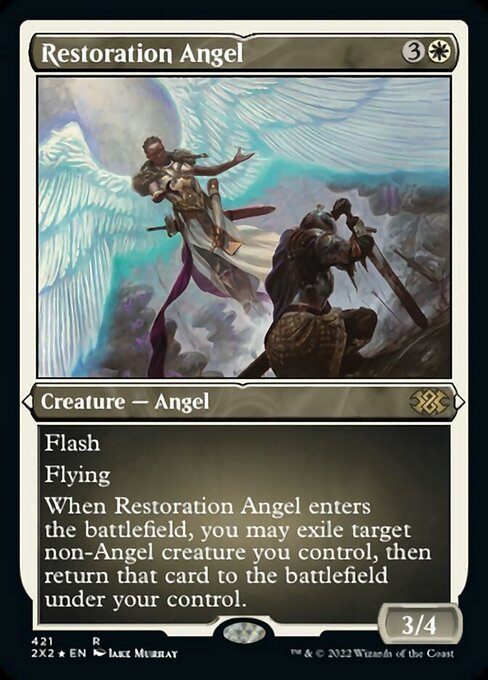 ETCHED FOIL Restoration Angel 421# - Rare Double Masters 2022