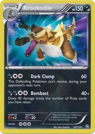 Krookodile - 127/124 - Ultra Rare - Dragons Exalted-Cherry Collectables