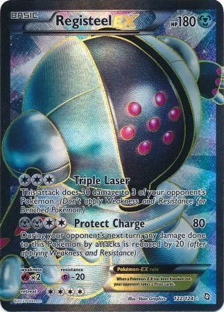 Registeel EX - 122/124 - Full Art Ultra Rare - Dragons Exalted-Cherry Collectables