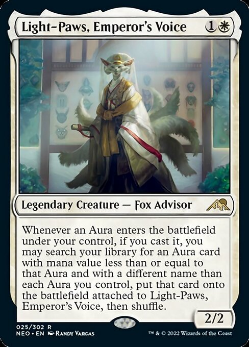 Light-Paws, Emperor's Voice 25/302 -  Kamigawa Neon Dynasty RARE