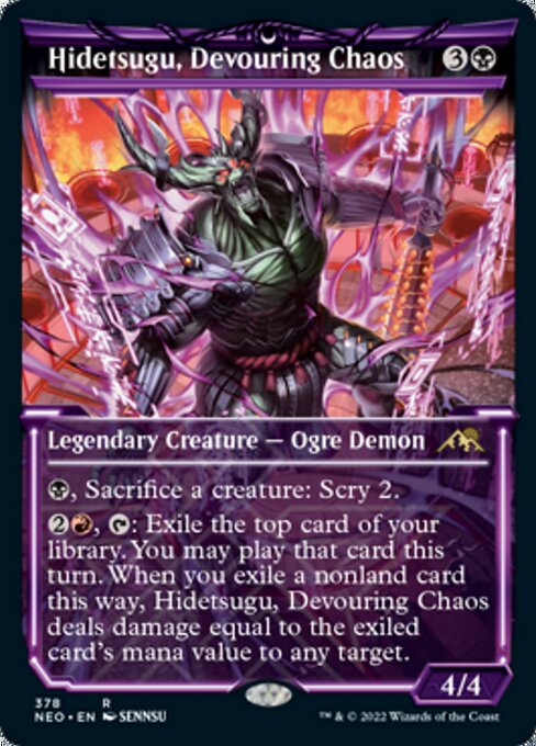 SHOWCASEHidetsugu, Devouring Chaos 378 -  Kamigawa Neon Dynasty
