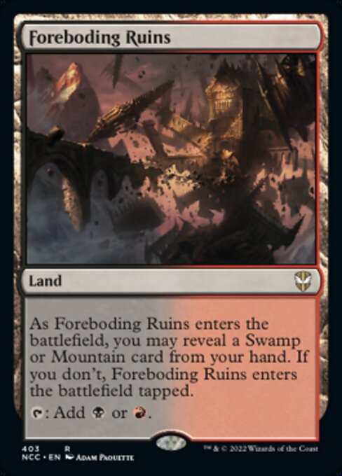 Foreboding Ruins #403 -  New Capenna Commander
