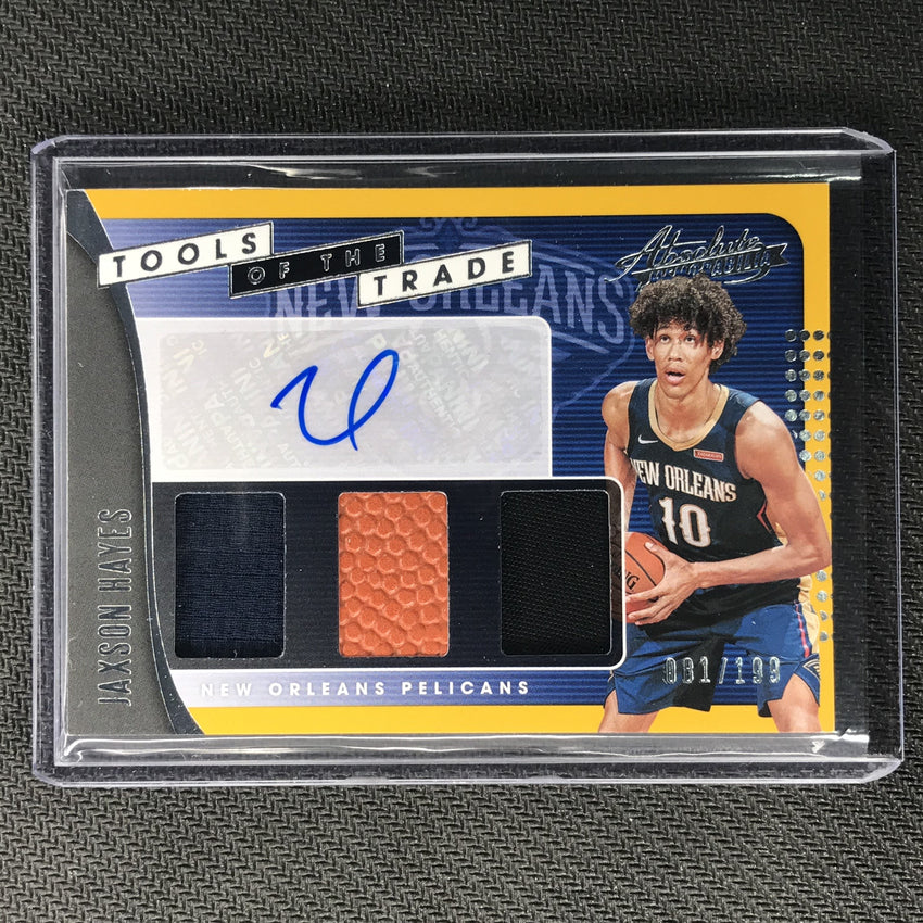 2019-20 Absolute JAXSON HAYES Tools Trade Rookie Jersey Auto 81/199-Cherry Collectables