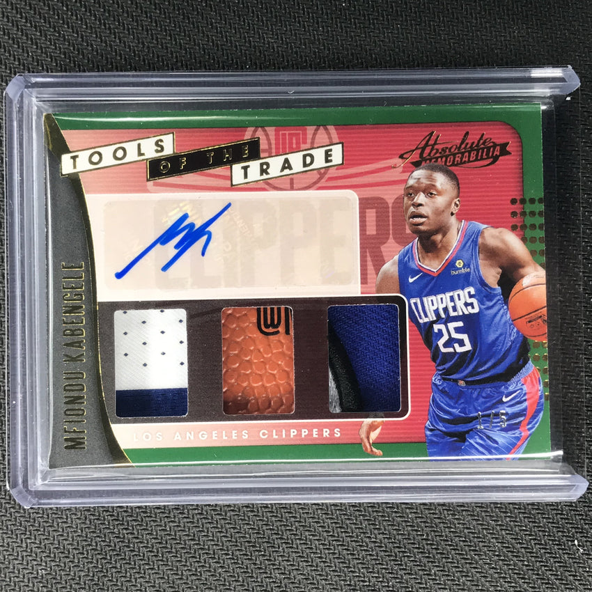 2019-20 Absolute MFIONDU KABENGELE Tools Trade Rookie Patch Auto 1/5-Cherry Collectables