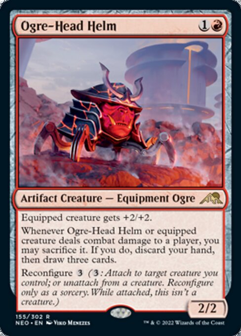 Ogre-Head Helm 155/302 -  Kamigawa Neon Dynasty RARE