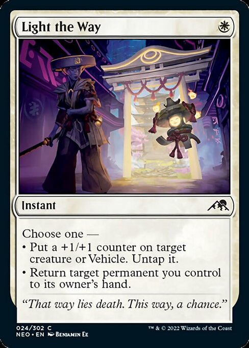 Light the Way 24/302 -  Kamigawa Neon Dynasty CONNN