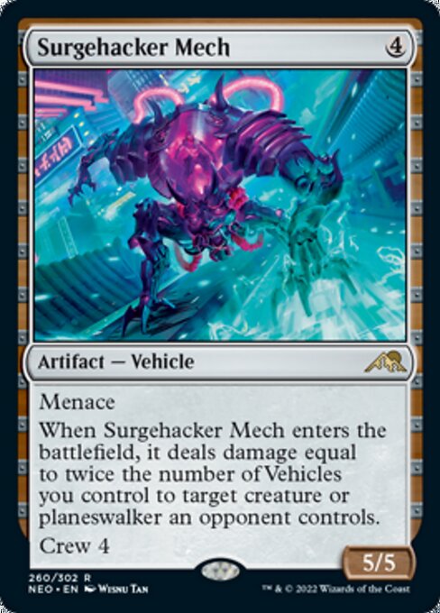 Surgehacker Mech 260/302 -  Kamigawa Neon Dynasty RARE