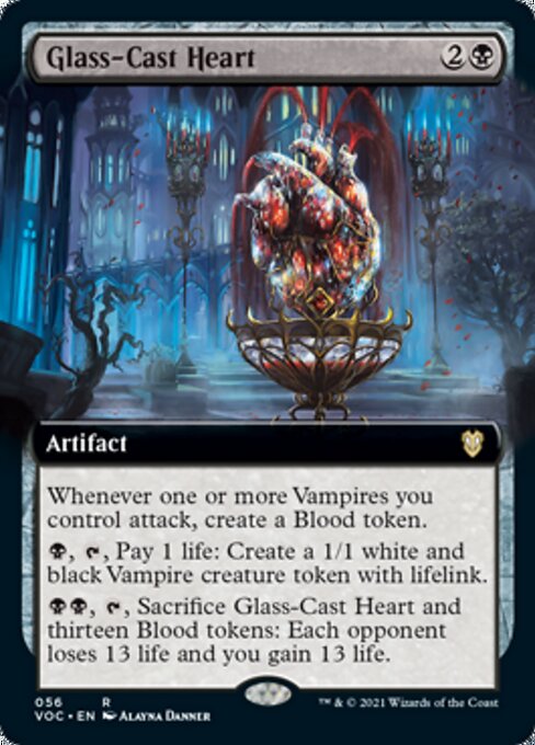 Extended Glass-cast Heart - No 56 Commander Crimson Vow