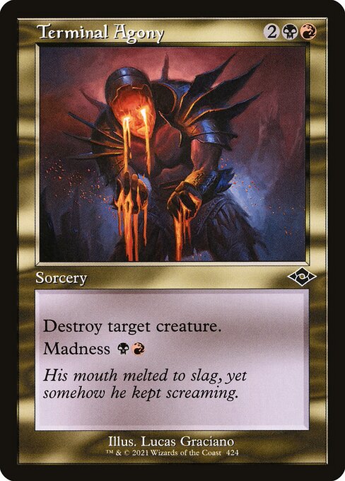 FOIL RETRO Terminal Agony #424 - MH2 Modern Horizons 2