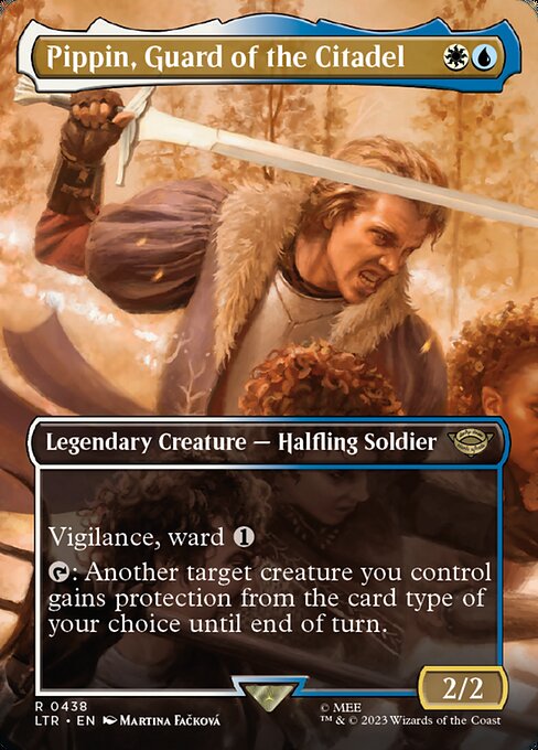 BORDERLESS Pippin, Guard of the Citadel #438  - Rare Lord of the Rings: Tales of Middle-Earth