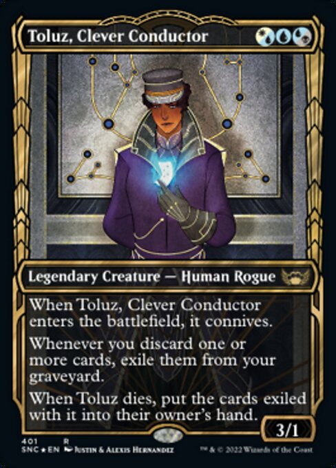 GILDED FOIL Toluz, Clever Conductor  #401 - Streets of New Capenna