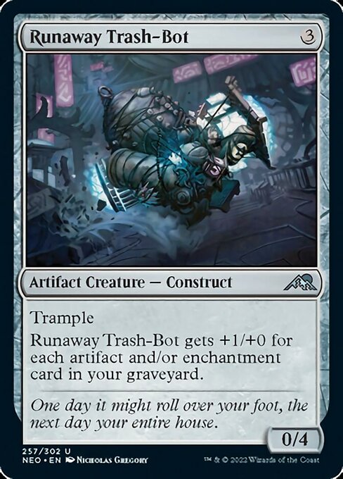 Runaway Trash-Bot 257/302 -  Kamigawa Neon Dynasty UNCLE