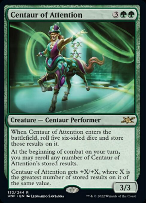 Centaur of Attention 132/244  - Rare Unfinity