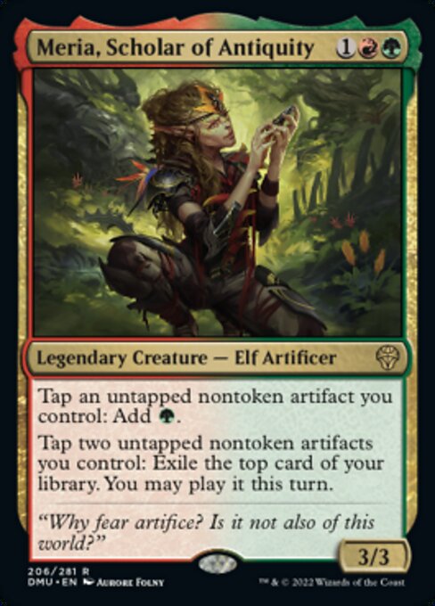Meria, Scholar of Antiquity - 206 /281 - Rare - FOIL 