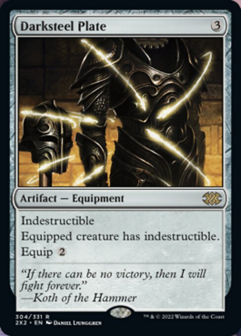 Darksteel Plate 304 /331 - Rare Double Masters 2022